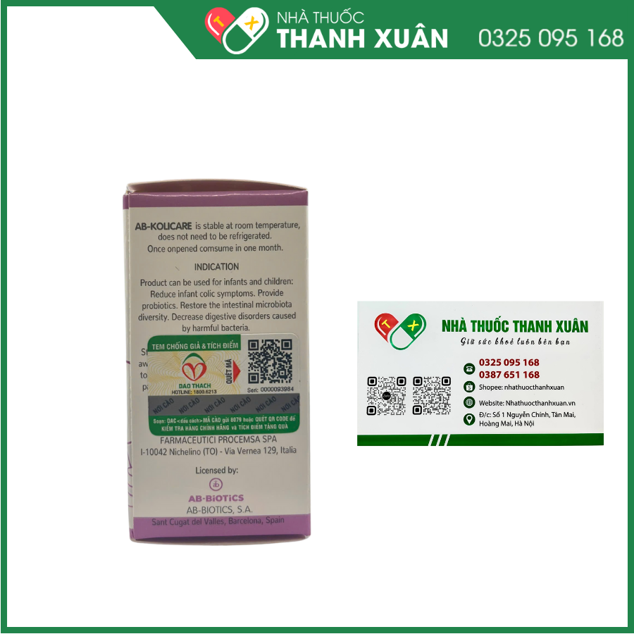 AB-Kolicare - Bổ sung lợi khuẩn, hỗ trợ cải thiện hệ vi sinh đường ruột