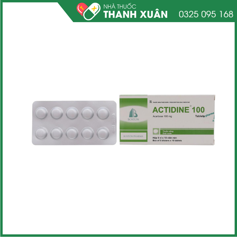 Actidine 100mg điều trị đái tháo đường tuýp 2