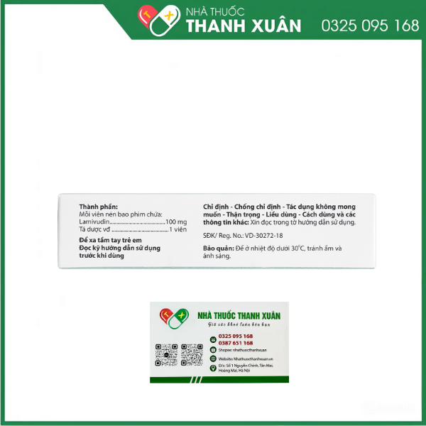 Agimidin 100mg trị viêm gan B mạn tính (3 vỉ x 10 viên)