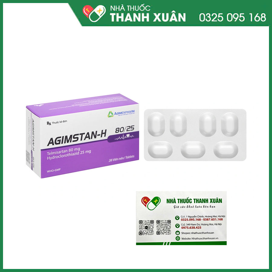 Agimstan-H thuốc điều trị tăng huyết áp vô căn ở người lớn