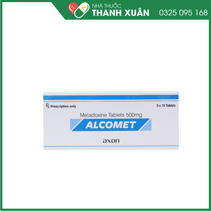 Alcomet 500mg giải độc rượu, hỗ trợ trị bệnh lý về gan