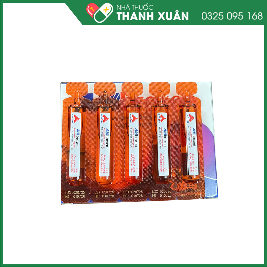 Ambroxen 15mg/5ml thuốc điều trị bệnh cấp và mạn tính ở đường hô hấp có kém tăng tiết dịch phế quản không bình thường