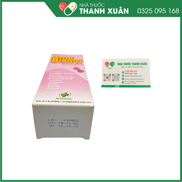 Viên nhai Amebismo làm giảm khó chịu dạ dày, ăn không tiêu