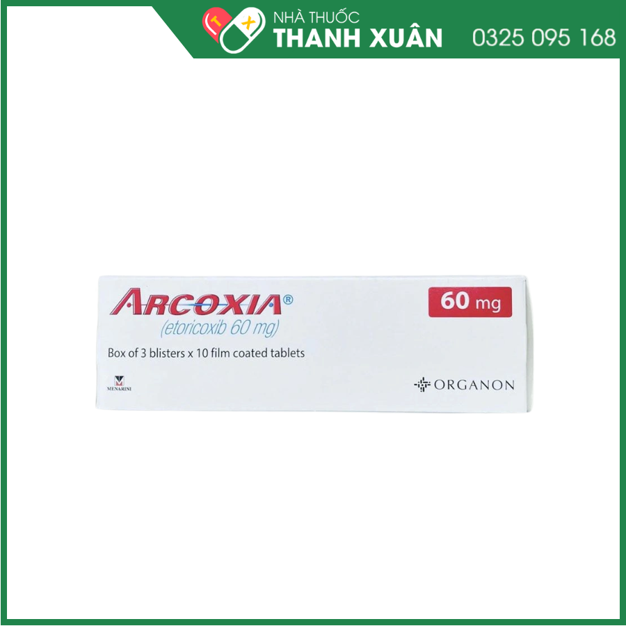 Thuốc Arcoxia kháng viêm, giảm đau