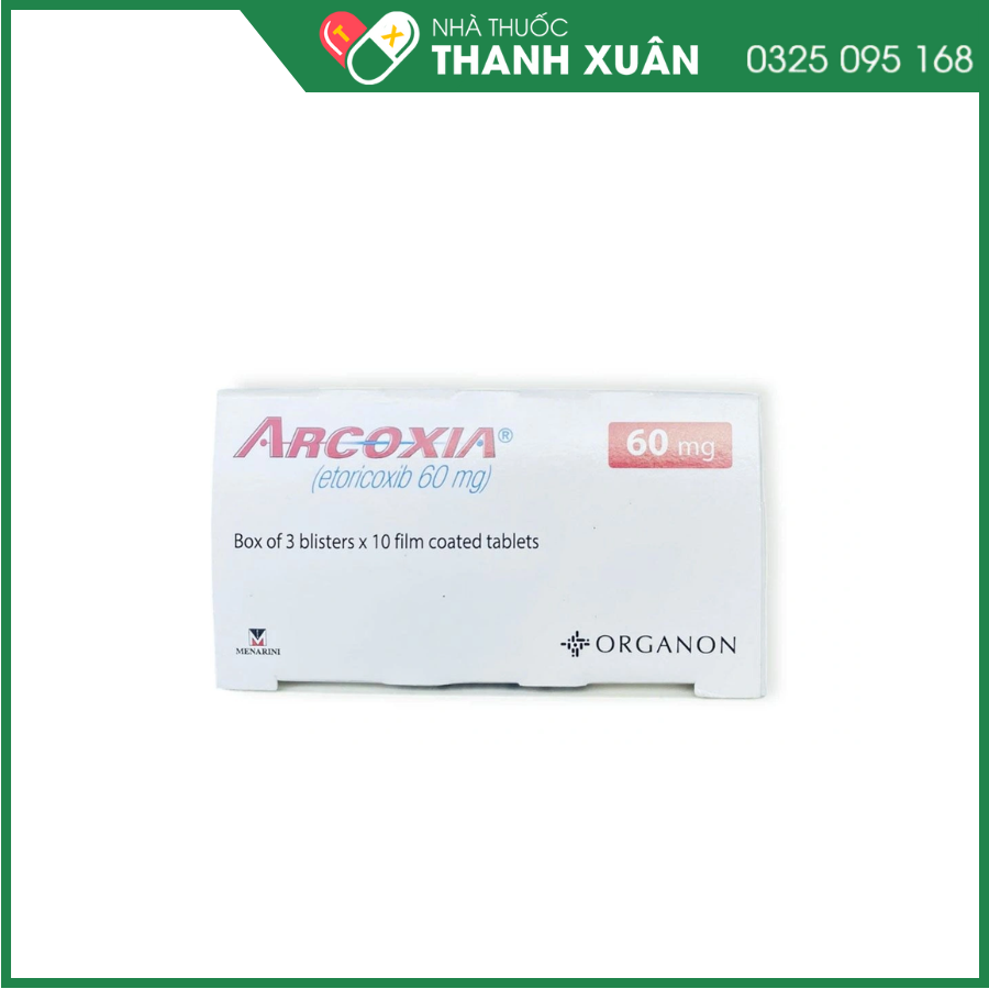 Thuốc Arcoxia kháng viêm, giảm đau