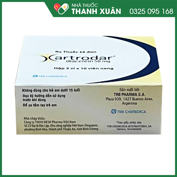 Artrodar trị thoái hóa xương khớp