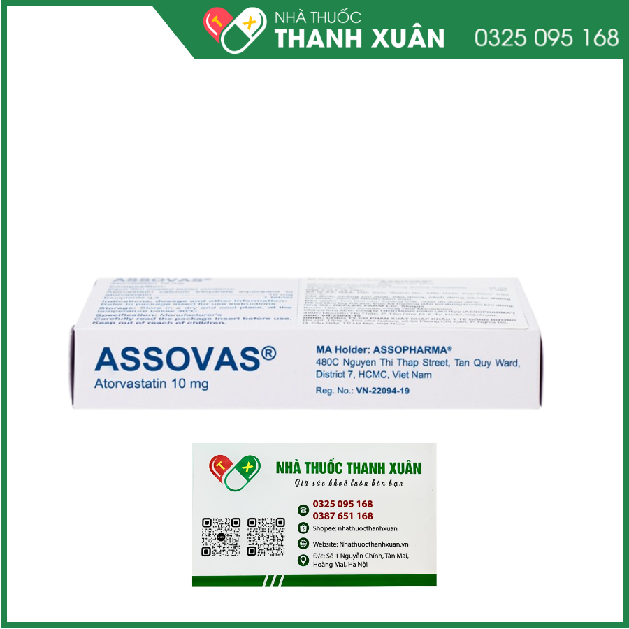 Assovas điều trị tăng cholesterol máu và phòng ngừa các biến cố về tim mạch