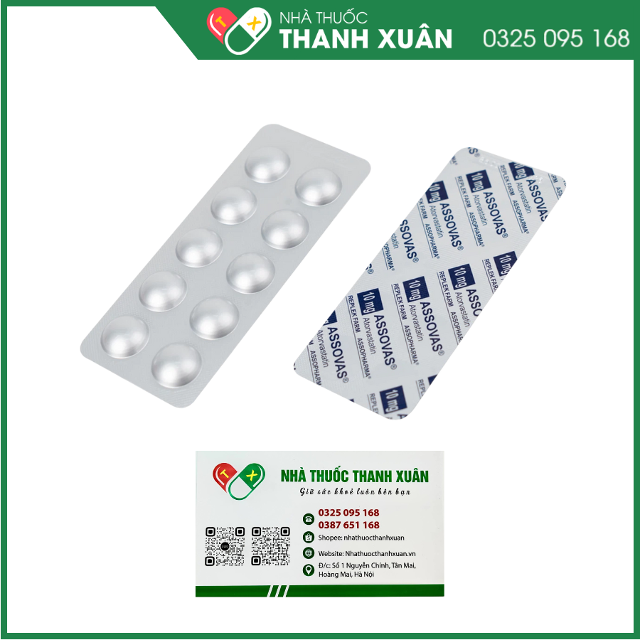 Assovas điều trị tăng cholesterol máu và phòng ngừa các biến cố về tim mạch