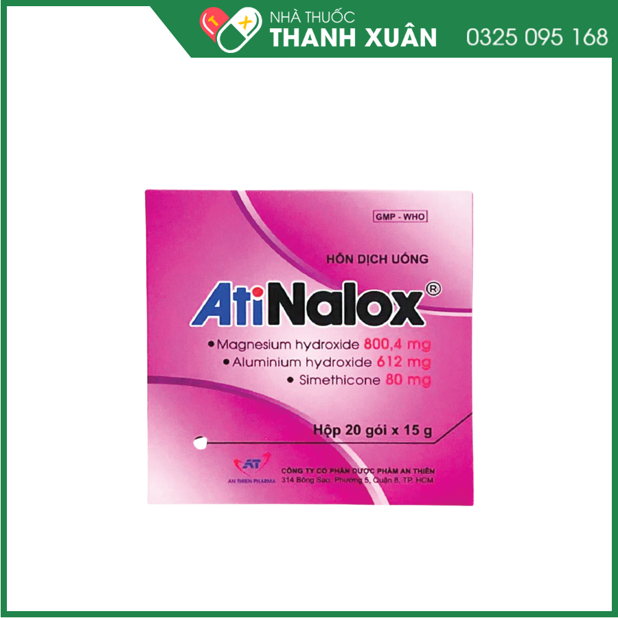 AtiNalox điều trị viêm loét dạ dày-tá tràng cấp, mạn tính