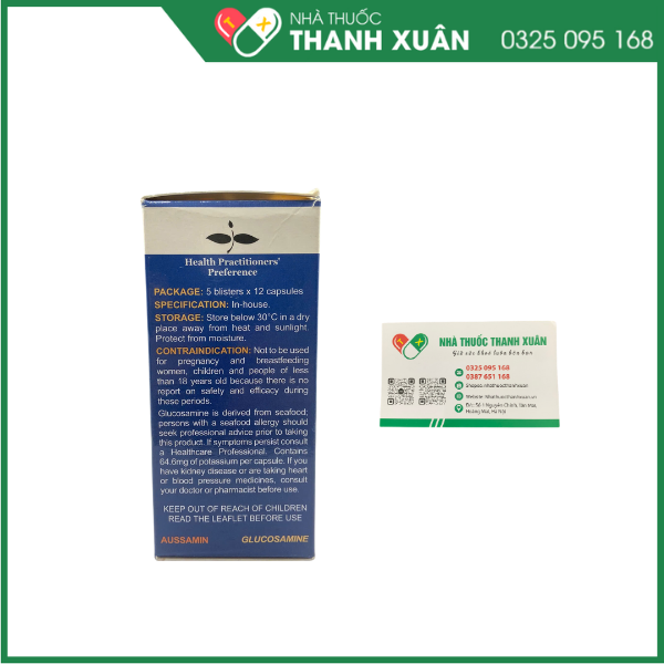 Viên uống Aussamin điều trị thoái hóa khớp, tái tạo sụn