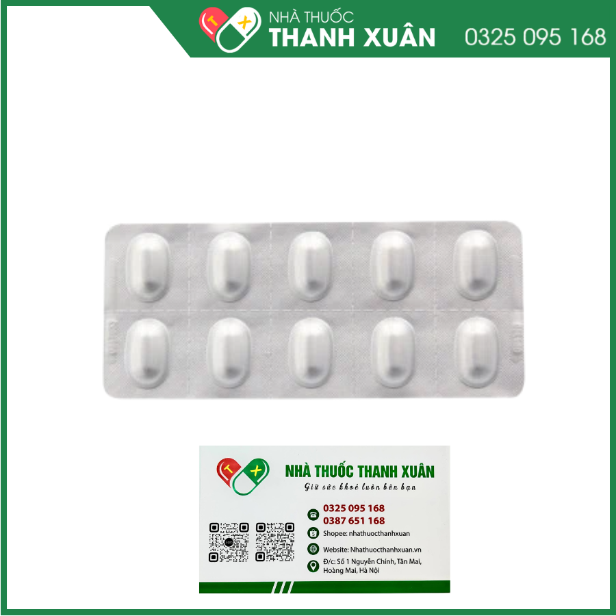 Viên bao tan ở ruột Axitan 40mg điều trị dạ dày (3 vỉ x 10 viên)