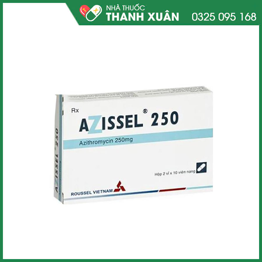 AZISSEL 250 điều trị nhiễm khuẩn đường hô hấp, răng miệng, da và mô, sinh dục, phòng nhiễm Mycobacterium avium-intracellulare (MAC) ở bệnh nhân HIV