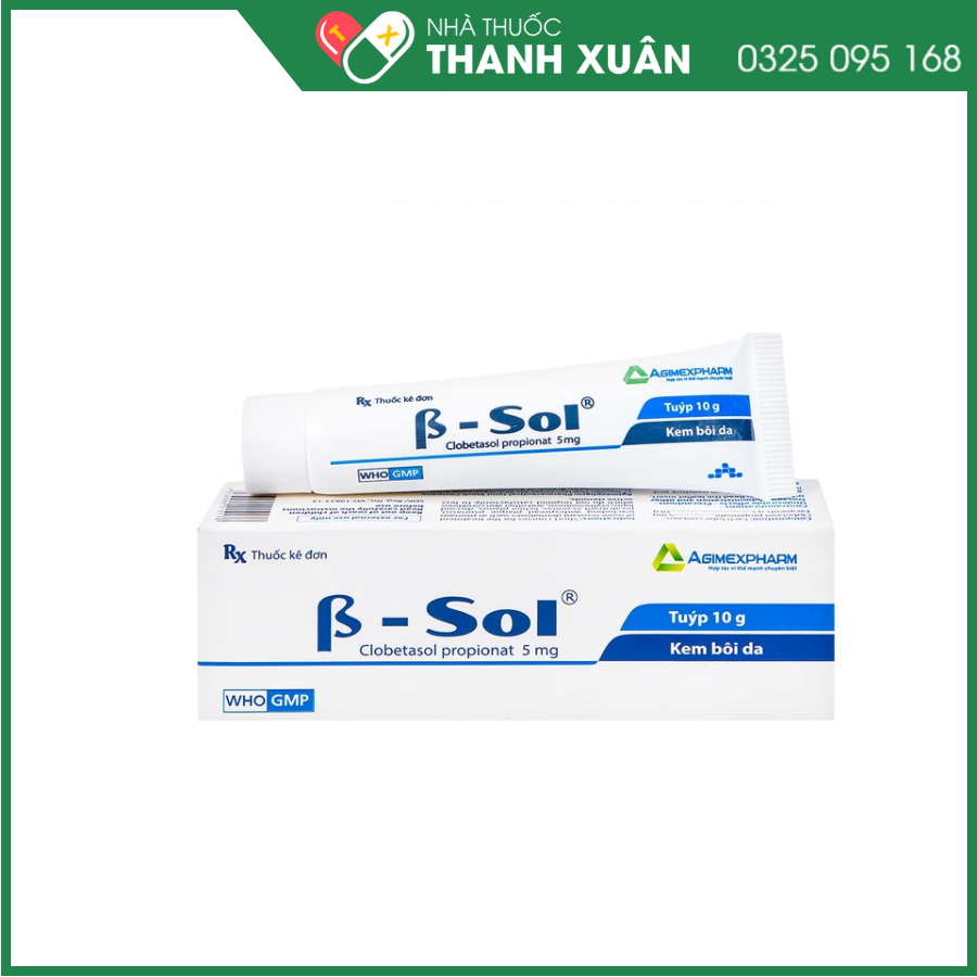 β-sol điều trị ngắn hạn vảy nến, chàm, liken phẳng, lupus ban đỏ hình đĩa