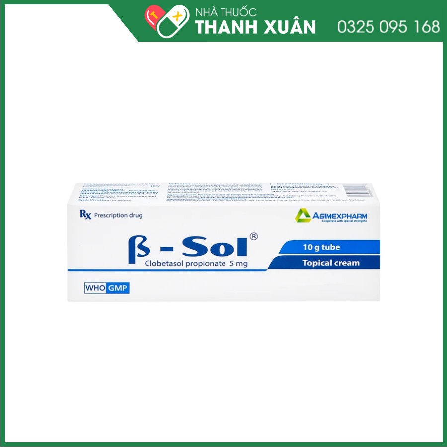 β-sol điều trị ngắn hạn vảy nến, chàm, liken phẳng, lupus ban đỏ hình đĩa