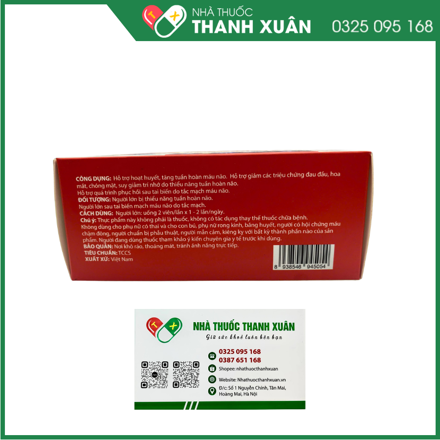 Brainnus hỗ trợ hoạt huyết