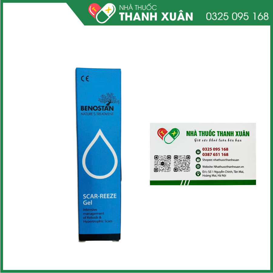 Benostan Scar-Reeze Gel có tác dụng hỗ trợ làm mờ sẹo