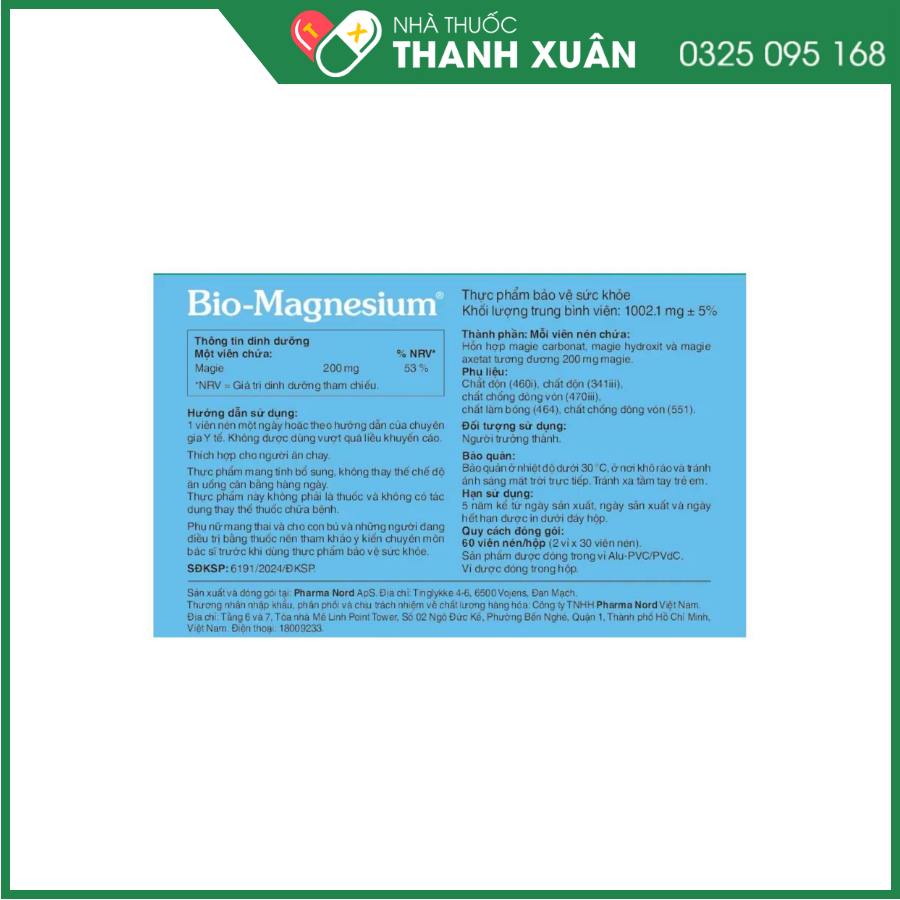 Bio-Magnesium giúp bổ sung Magie, hỗ trợ cải thiện cơ-xương-răng