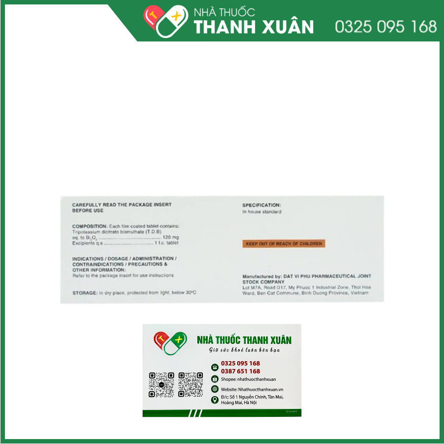 Bisnol điều trị loét ở dạ dày và tá tràng