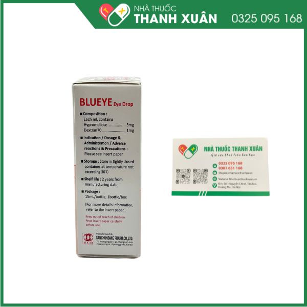 Blueye điều trị chứng khô mắt, mỏi mắt