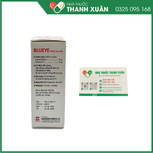 Blueye điều trị chứng khô mắt, mỏi mắt