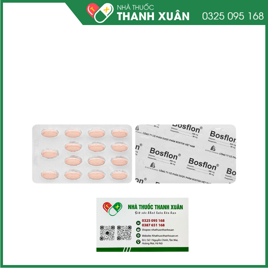 Bosflon điều trị suy tĩnh mạch - mạch bạch huyết, trĩ cấp