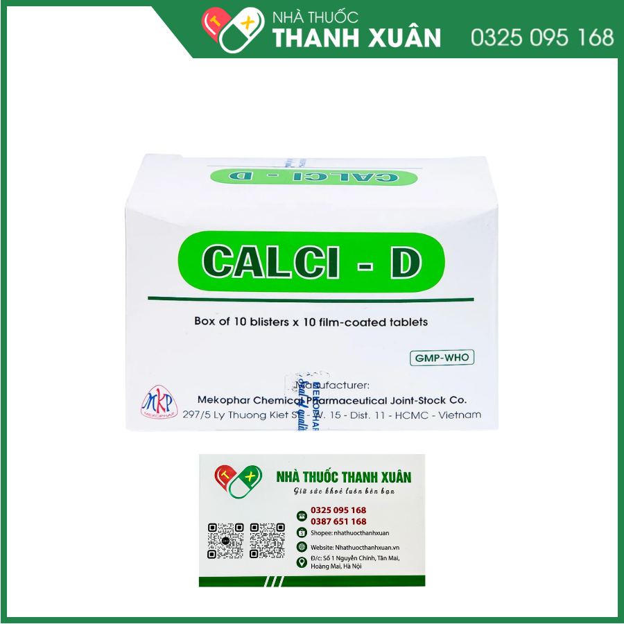Thuốc Calci - D Mekophar giúp bổ sung calci