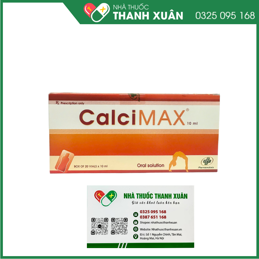 CalciMAX - điều trị bổ sung suy nhược chức năng