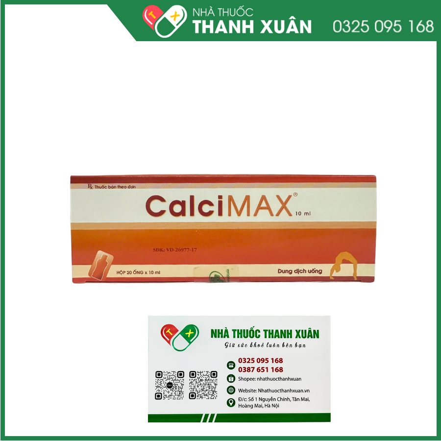 CalciMAX - điều trị bổ sung suy nhược chức năng