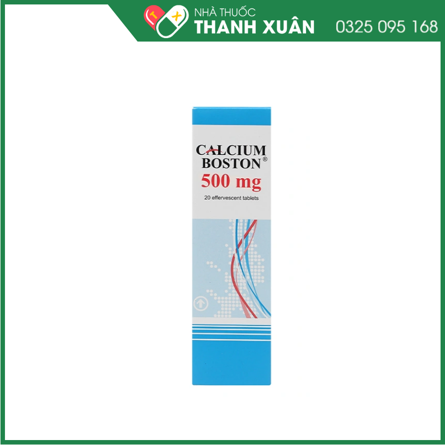 Viên nén sủi bọt Calcium Boston 500mg phòng và hỗ trợ điều trị loãng xương
