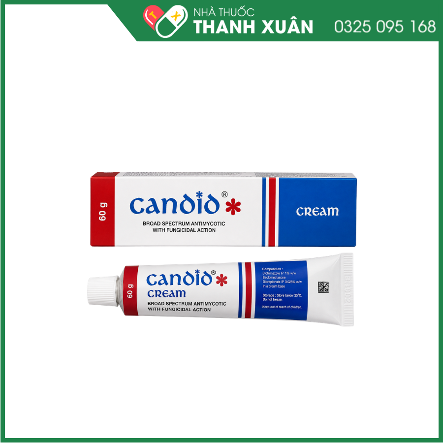 Candid Cream kem bôi điều trị nấm da, lang ben