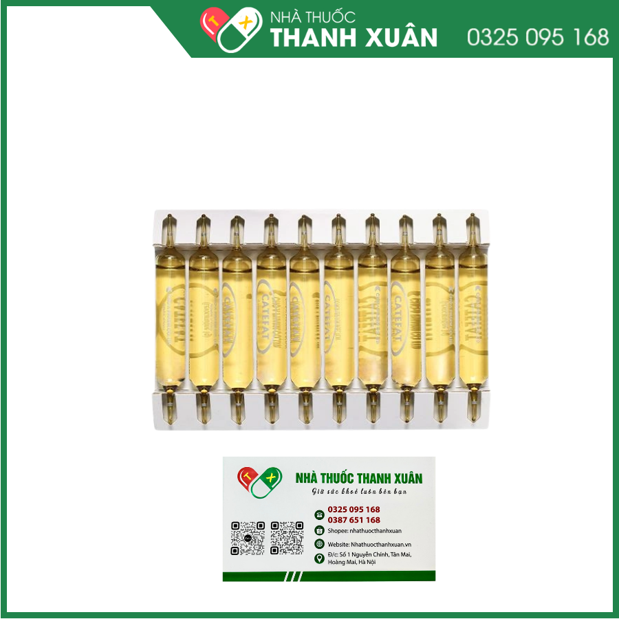 Dung dịch uống Catefat điều trị thiếu carnitine nguyên phát và thứ phát