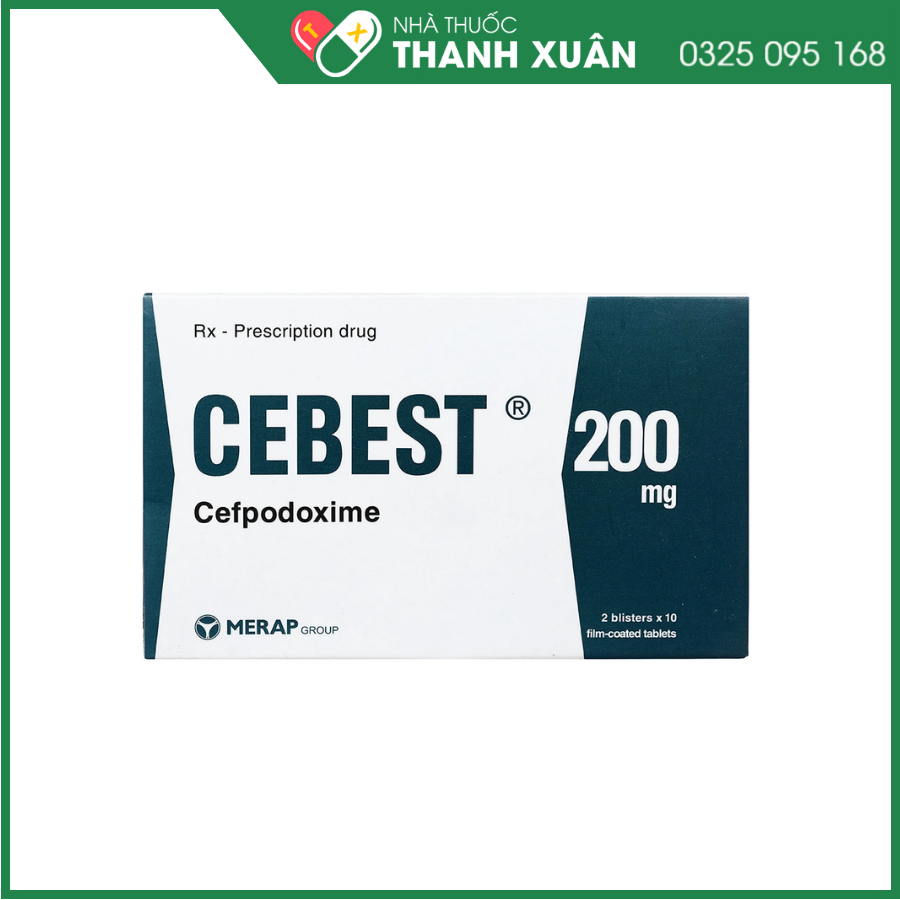 Cebest 200mg trị nhiễm khuẩn từ nhẹ đến trung bình