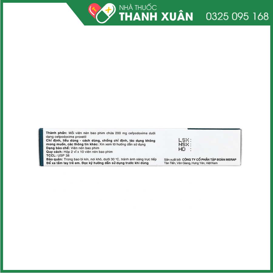 Cebest 200mg trị nhiễm khuẩn từ nhẹ đến trung bình