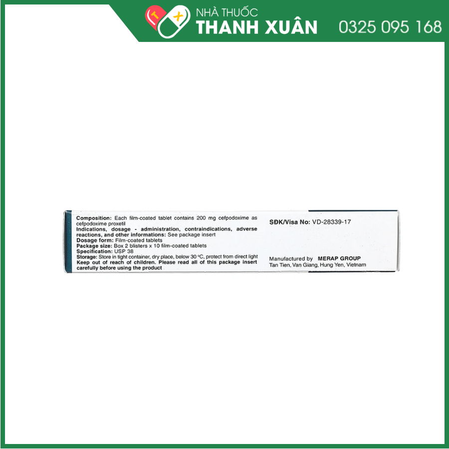 Cebest 200mg trị nhiễm khuẩn từ nhẹ đến trung bình