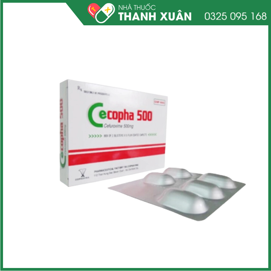 Cecopha trị nhiễm khuẩn nhẹ đường hô hấp dưới