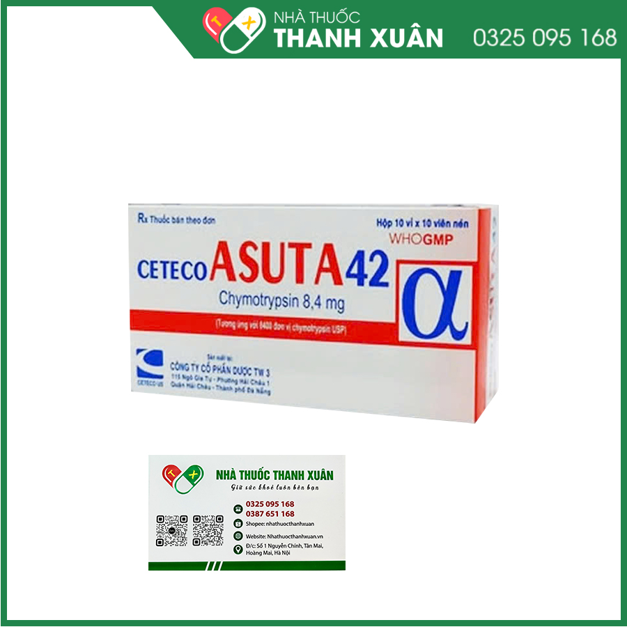 CetecoAsuta 42α thuốc chống viêm, giảm sưng, phù nề