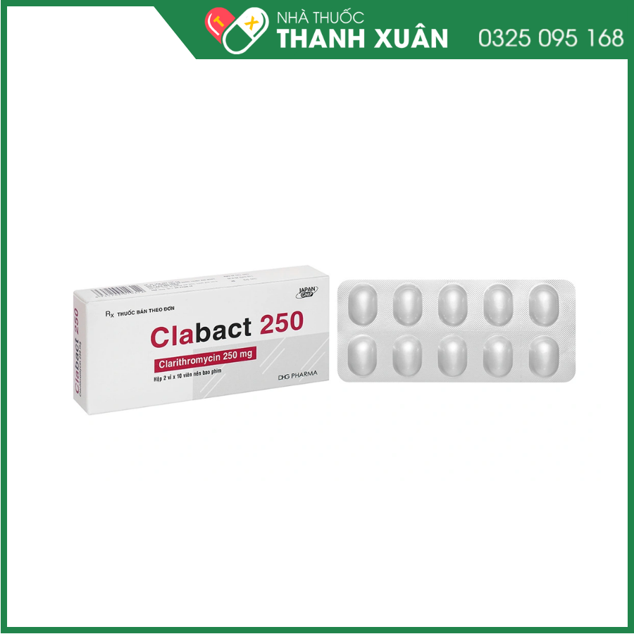 Clabact 250 điều trị nhiễm khuẩn