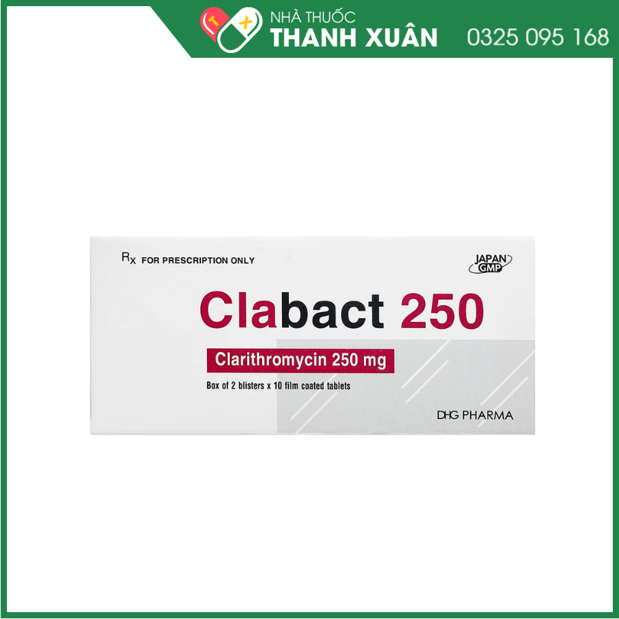 Clabact 250 điều trị nhiễm khuẩn