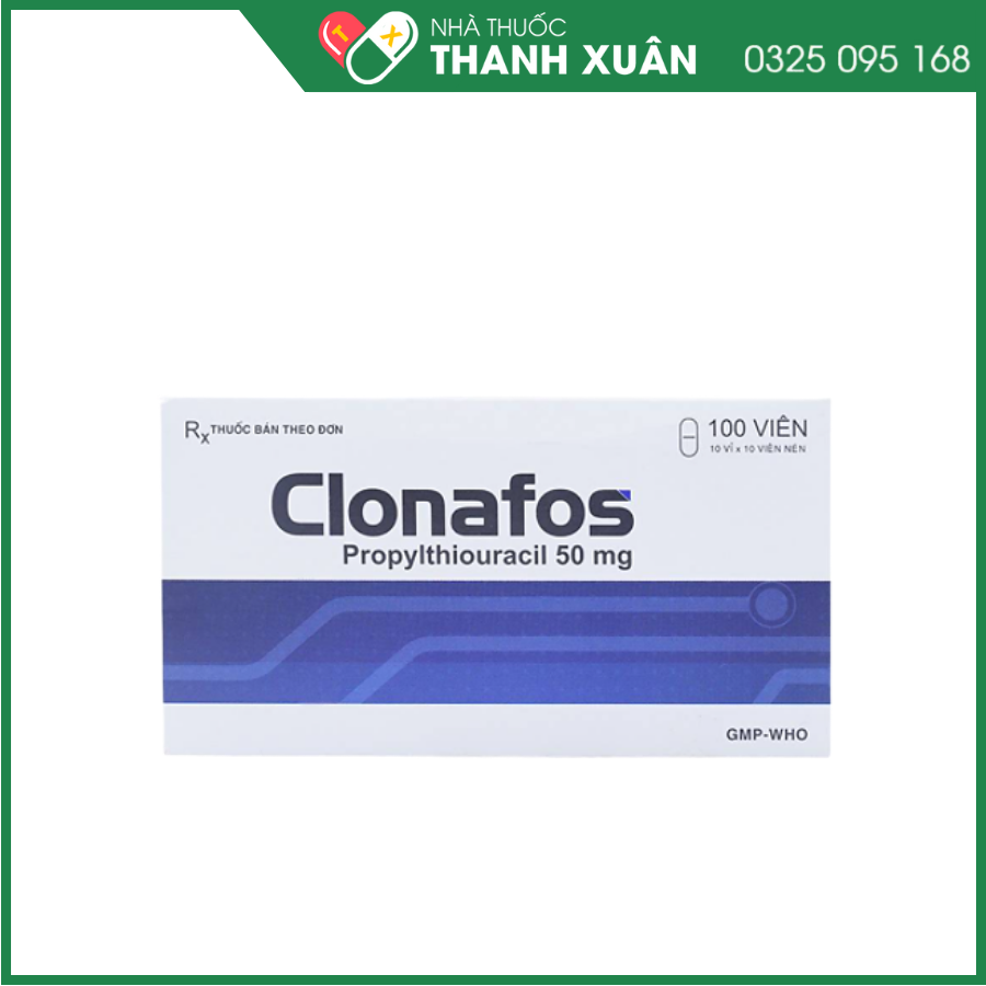 Clonafos 50mg điều trị bệnh lý tuyến giáp