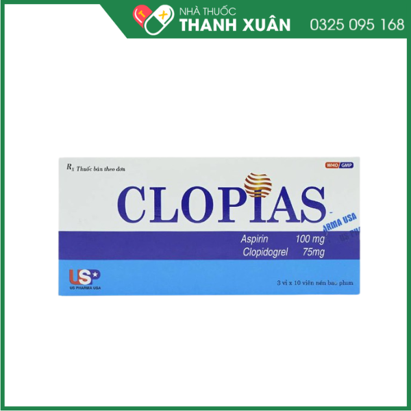 Clopias phòng ngừa các biến cố xơ vữa huyết khối