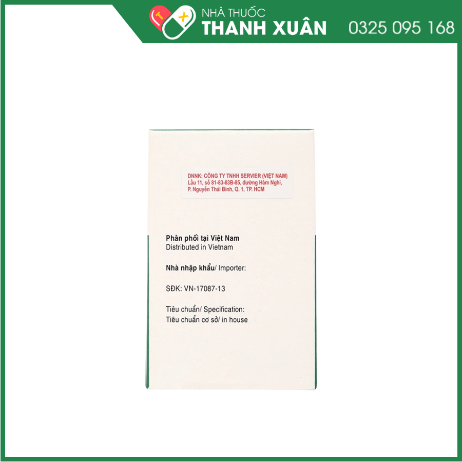 Thuốc Coversyl 5mg điều trị tăng huyết áp, mạch vành