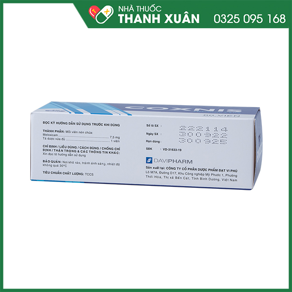 Coxnis thuốc điều trị các bệnh về xương khớp
