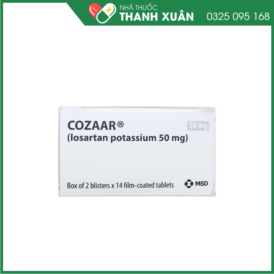 Cozaar  50mg thuốc điều trị tăng huyết áp