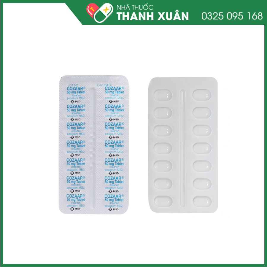 Cozaar  50mg thuốc điều trị tăng huyết áp