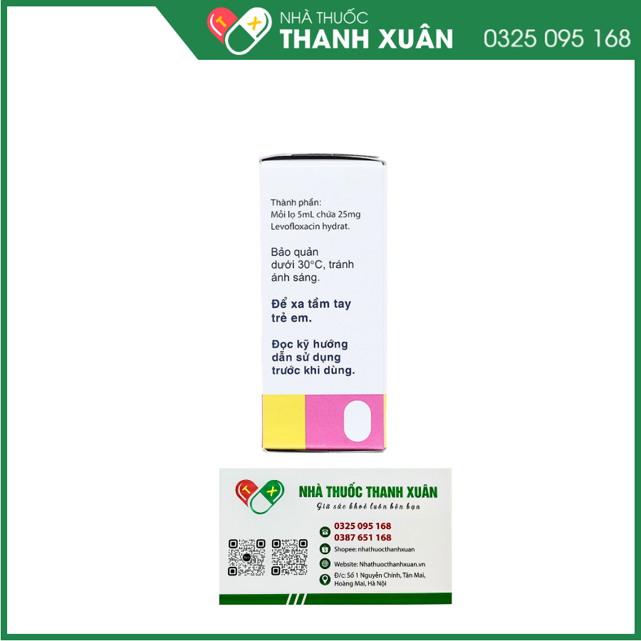 Dung dịch nhỏ mắt Cravit 0.5% trị nhiễm khuẩn mắt