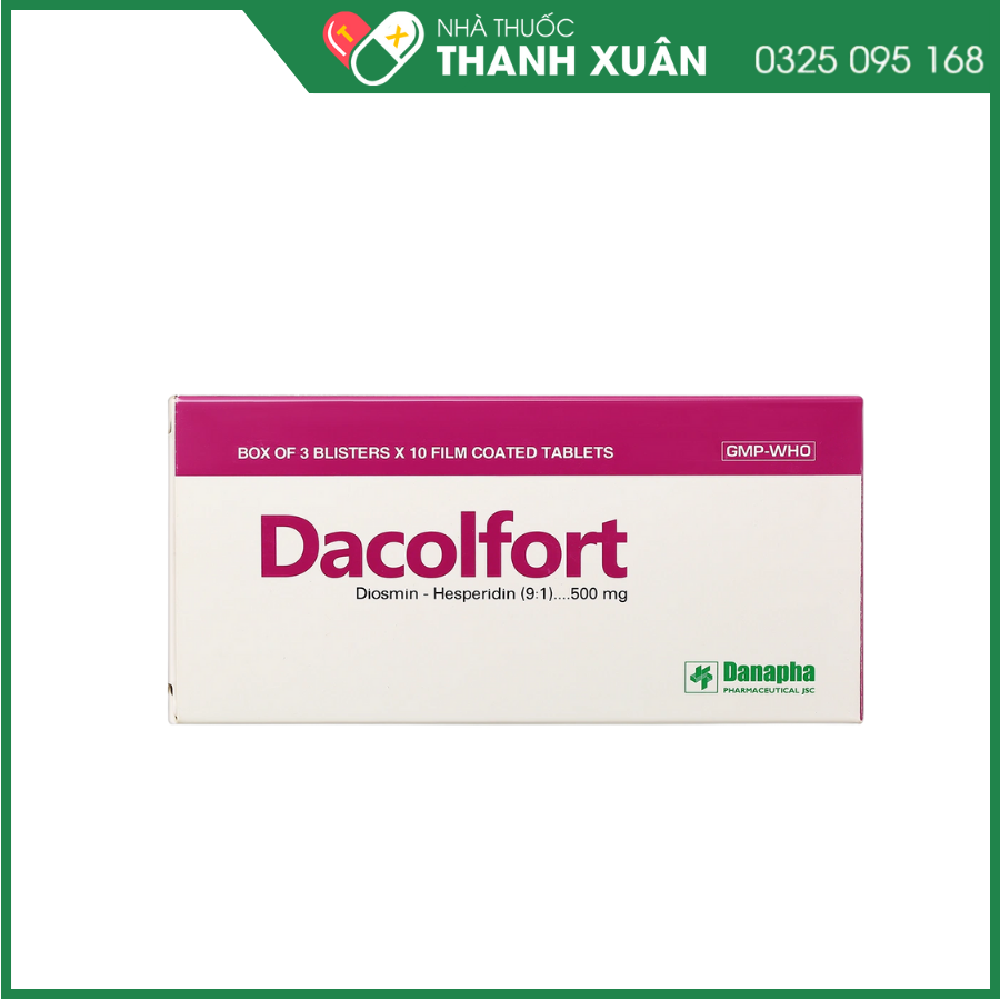 Dacolfort điều trị những triệu chứng có liên quan đến suy tĩnh mạch, mạch bạch huyết