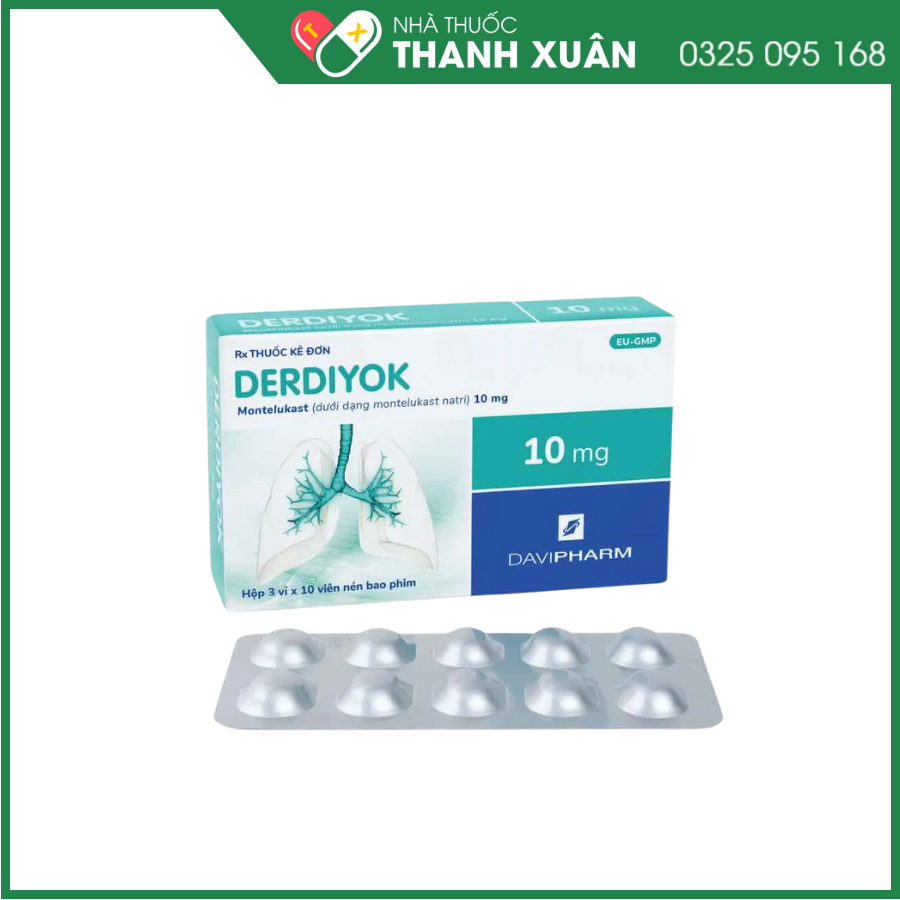 Derdiyok-10 điều trị và dự phòng hen phế quản