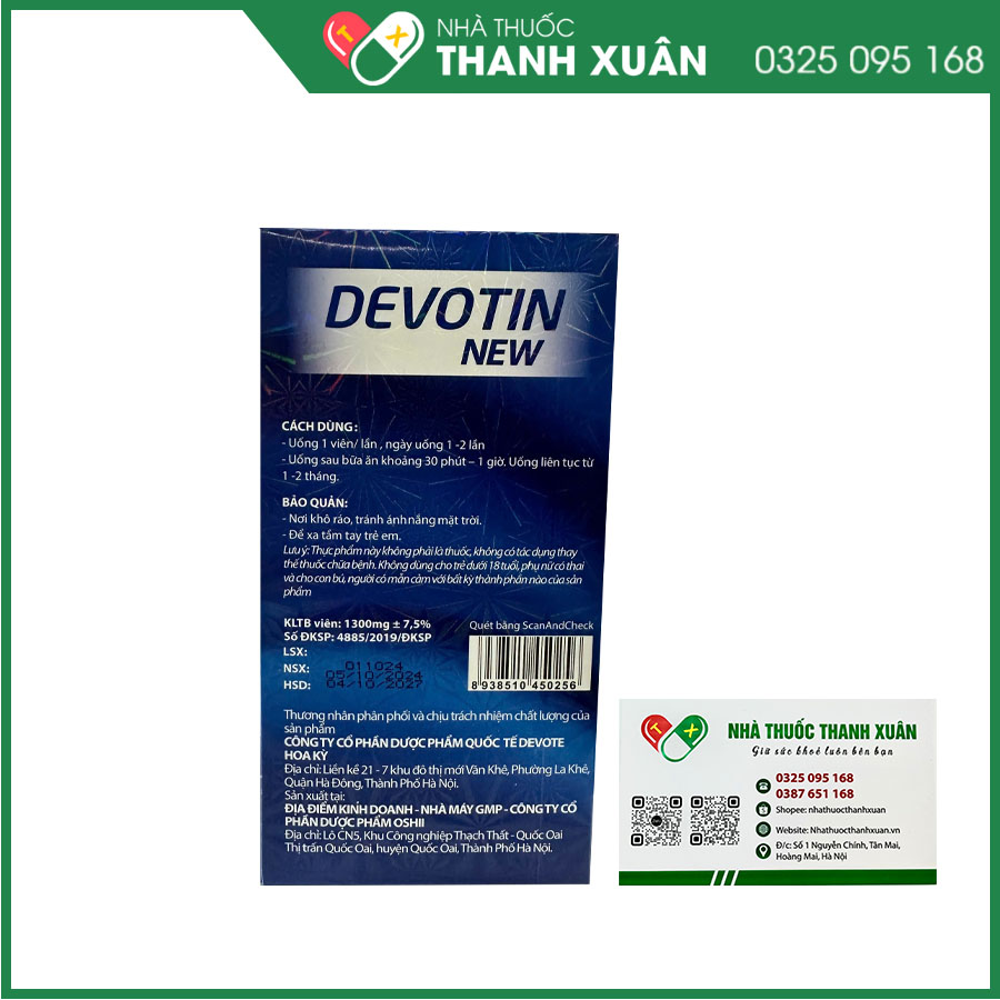 DEVOTIN New - Hỗ trợ bổ sung chất nhầy dịch khớp