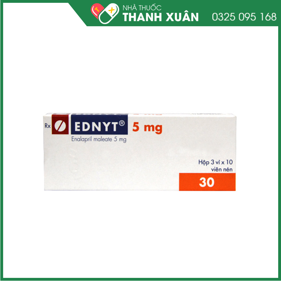 Ednyt 5 mg điều trị tăng huyết áp, suy tim