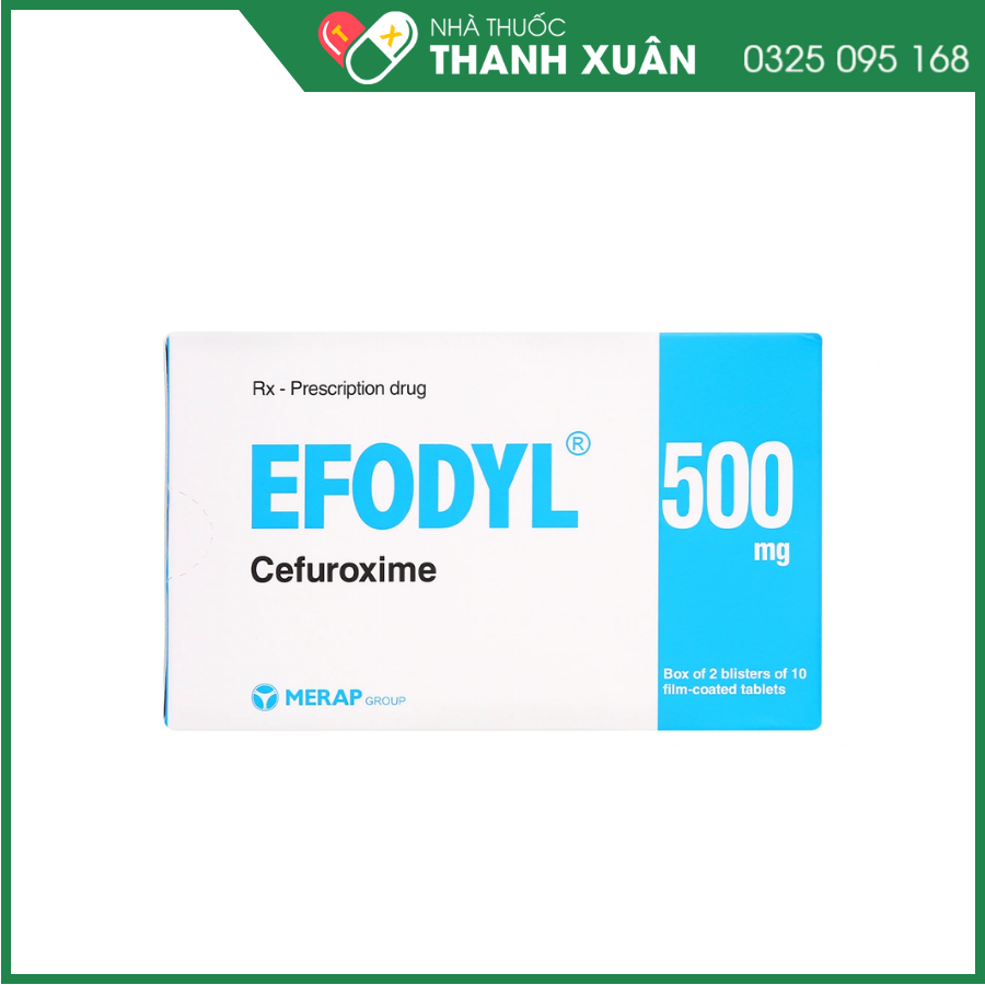 Efodyl 500mg điều trị nhiễm khuẩn